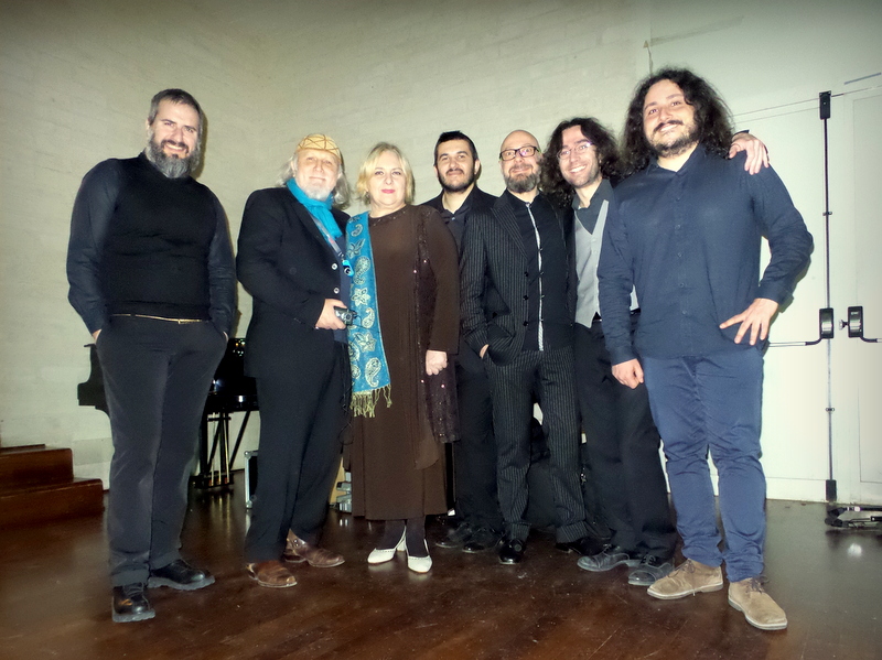 Potenza - 15/03/2015, con Moni Ovadia ed Orchestrina Adriatica, backstage